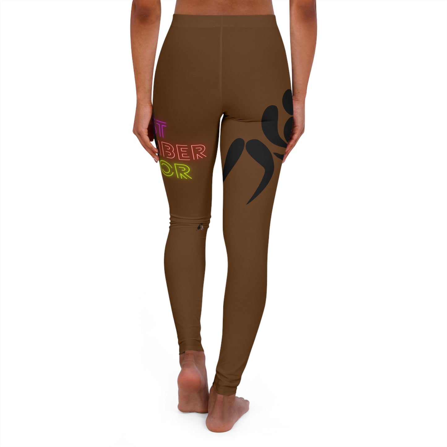 Women's Spandex Leggings: Wrestling Brown