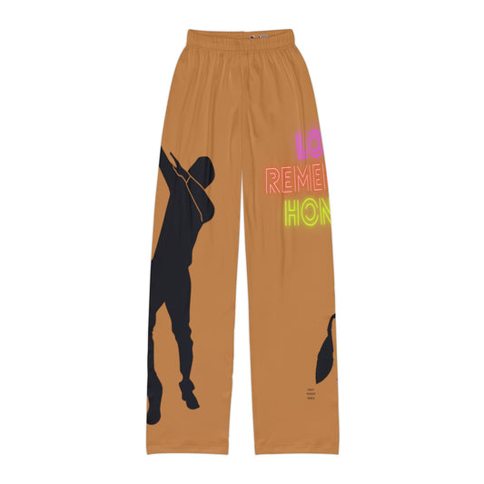 Kids Pajama Pants: Dance Lite Brown