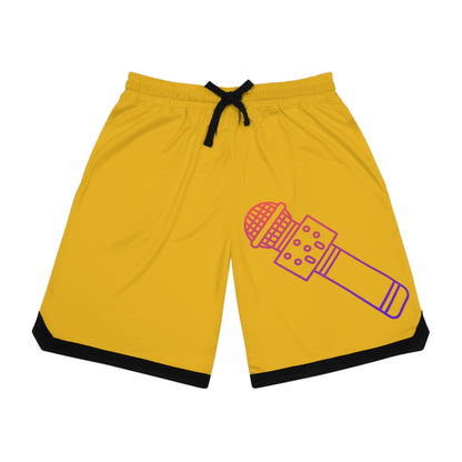 Basketball Rib Shorts: Music Yellow