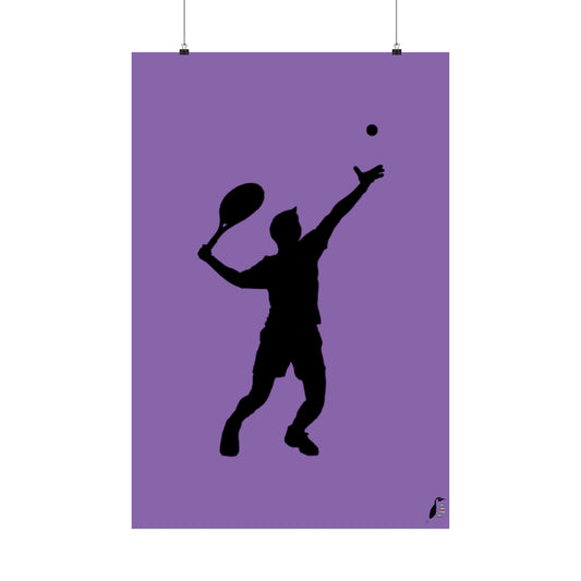 Premium Matte Vertical Posters: Tennis Lite Purple