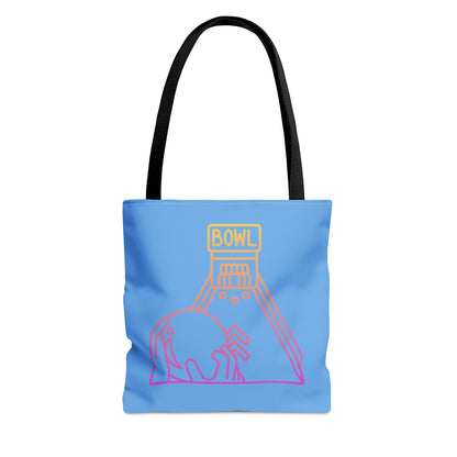 Tote Bag: Bowling Lite Blue