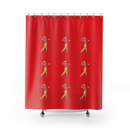 Shower Curtains: #2 Golf Red