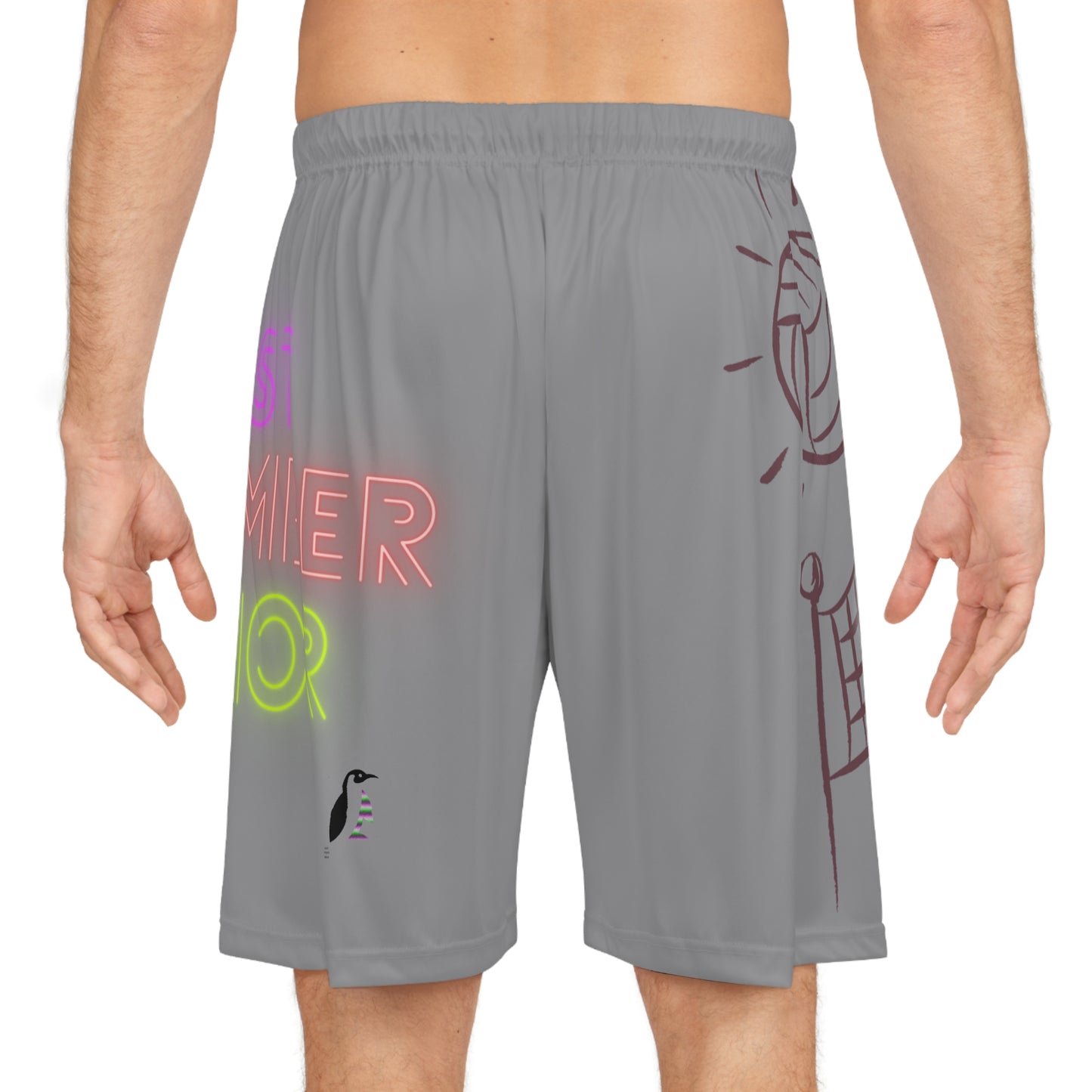 Basketball Shorts: Volleyball Grey