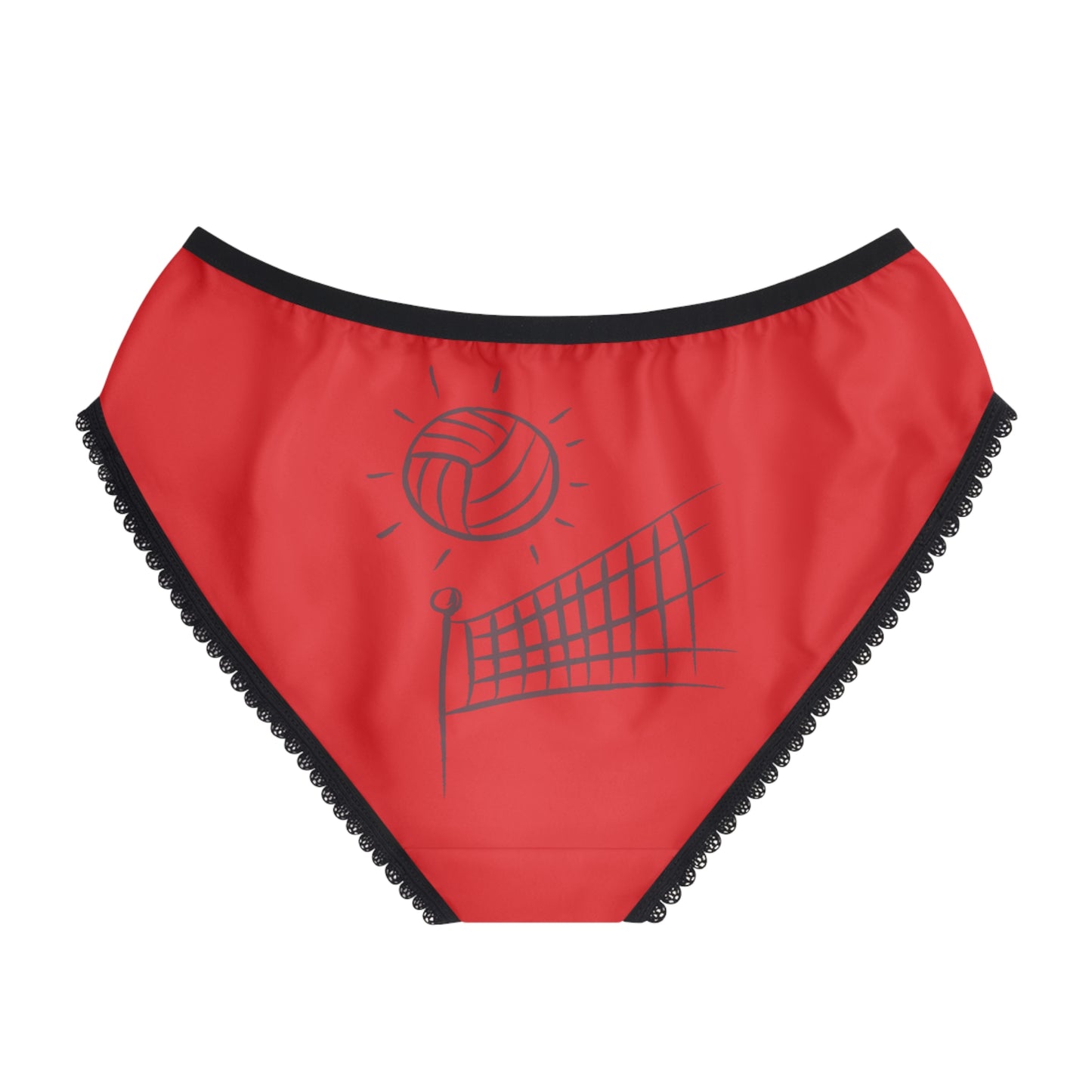 Women's Briefs: Volleyball Red