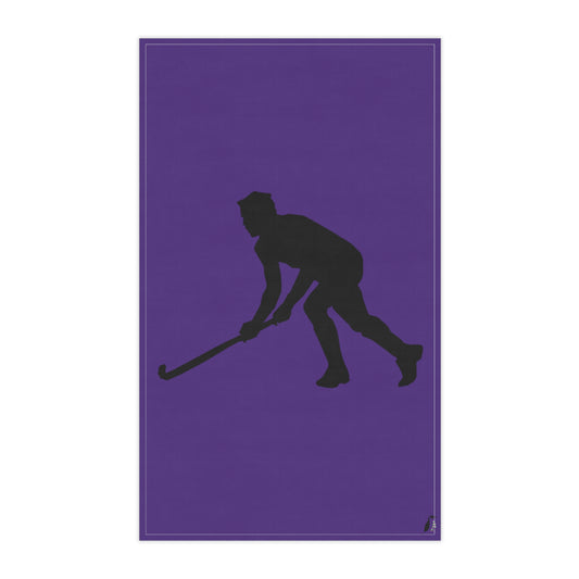 Kitchen Towel: Hockey Purple