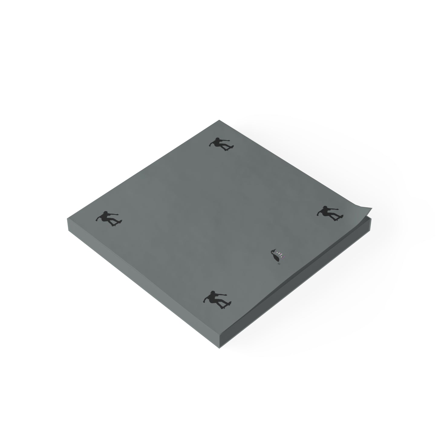 Post-it® Note Pads: Skateboarding Dark Grey