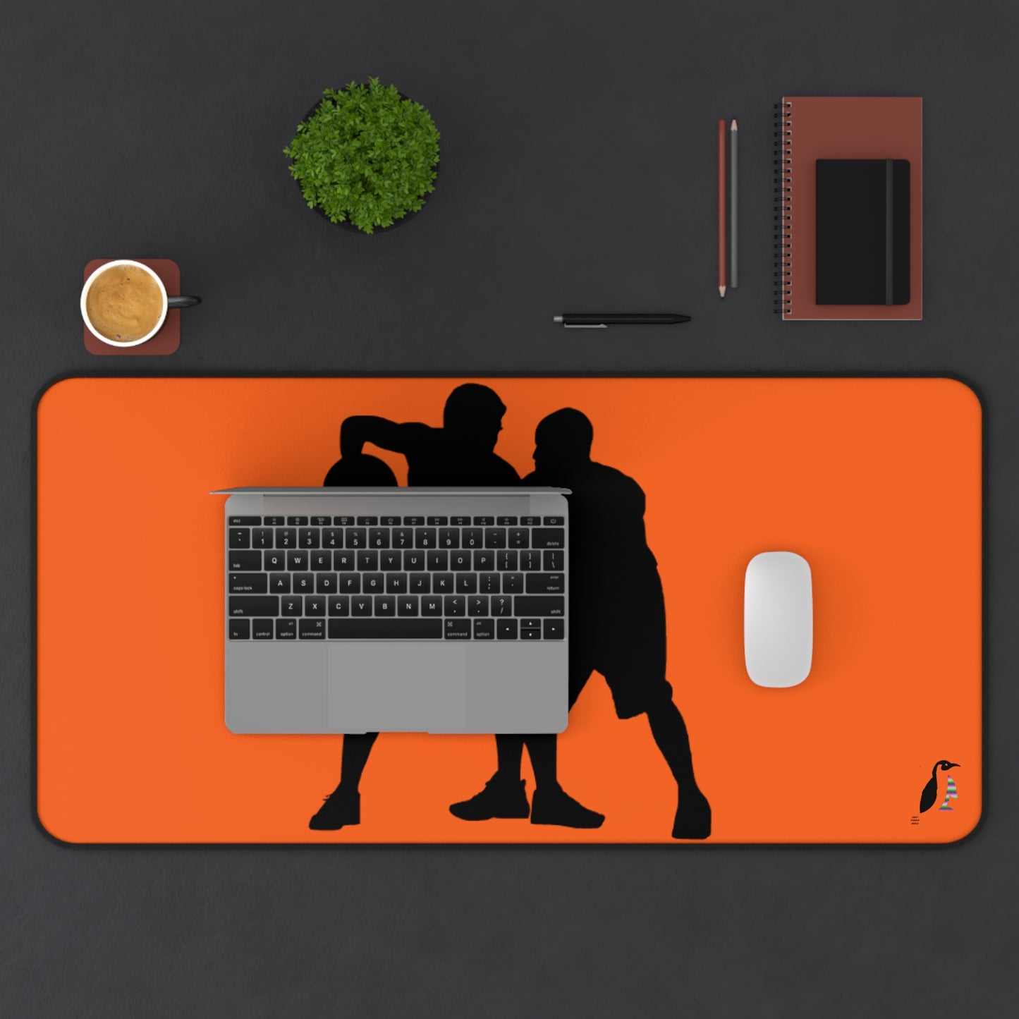 Desk Mat: Basketball Orange