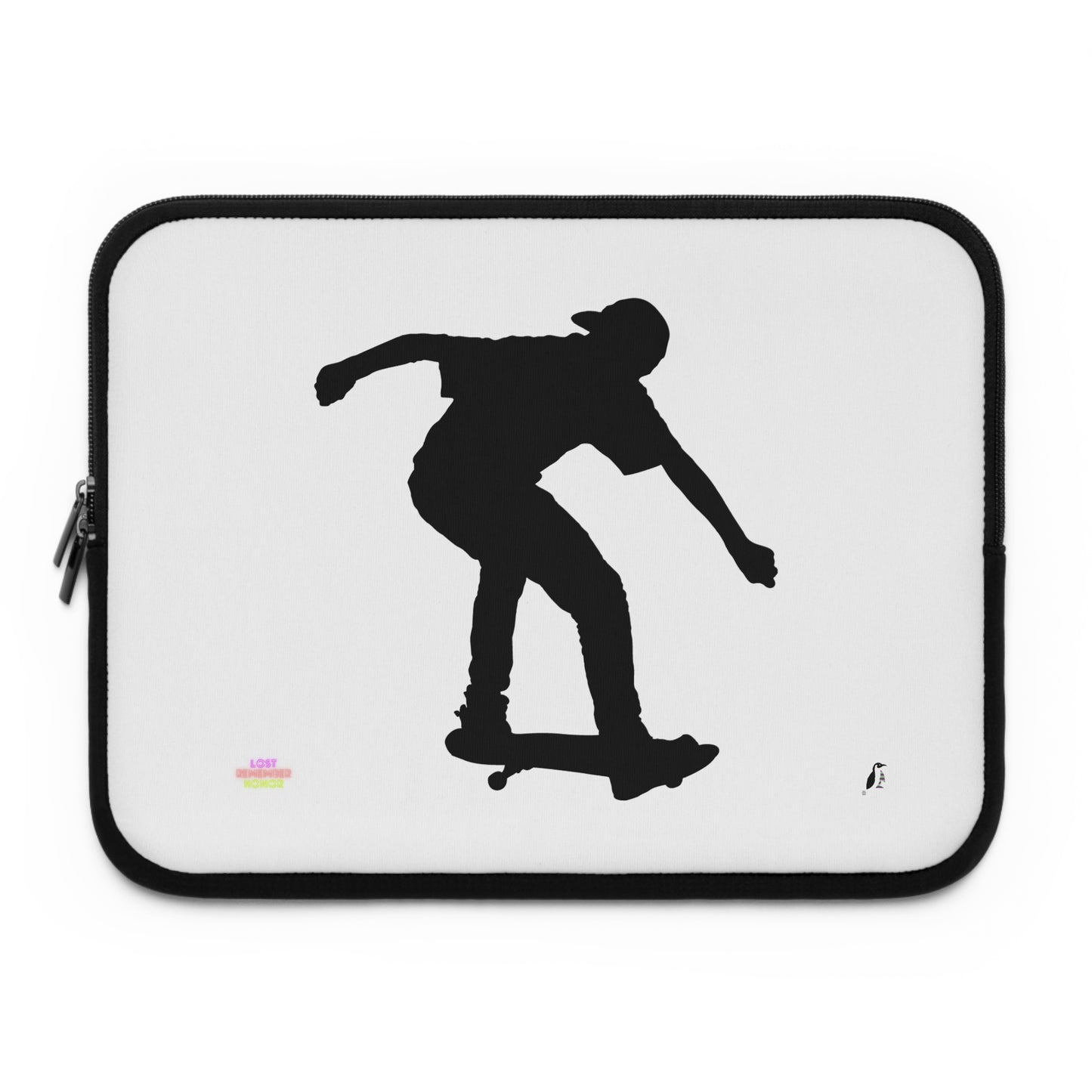 Laptop Sleeve: Skateboarding White