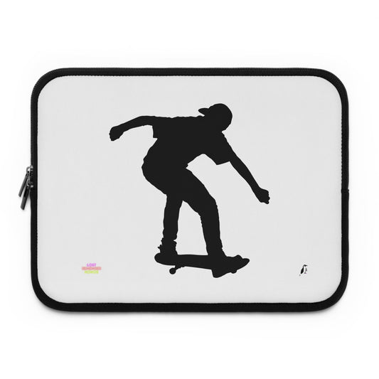 Laptop Sleeve: Skateboarding White