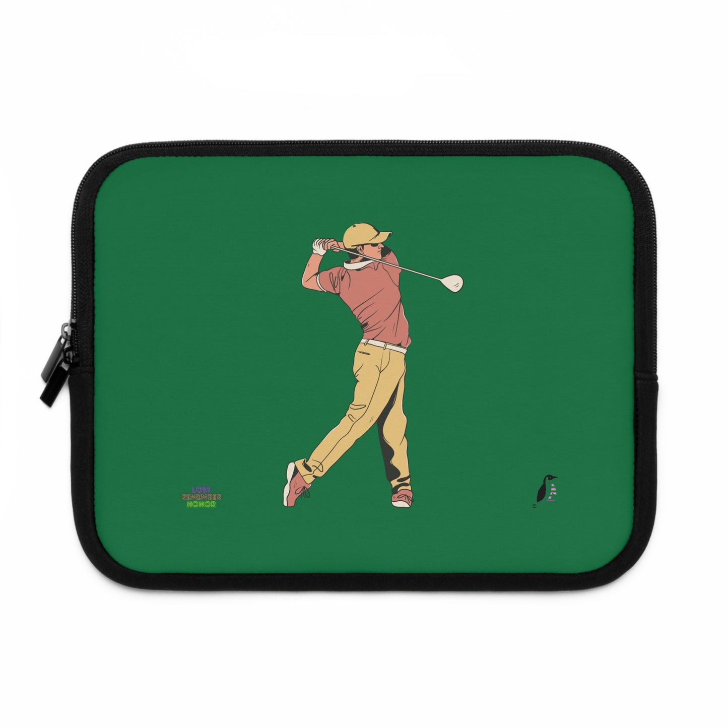 Laptop Sleeve: Golf Dark Green