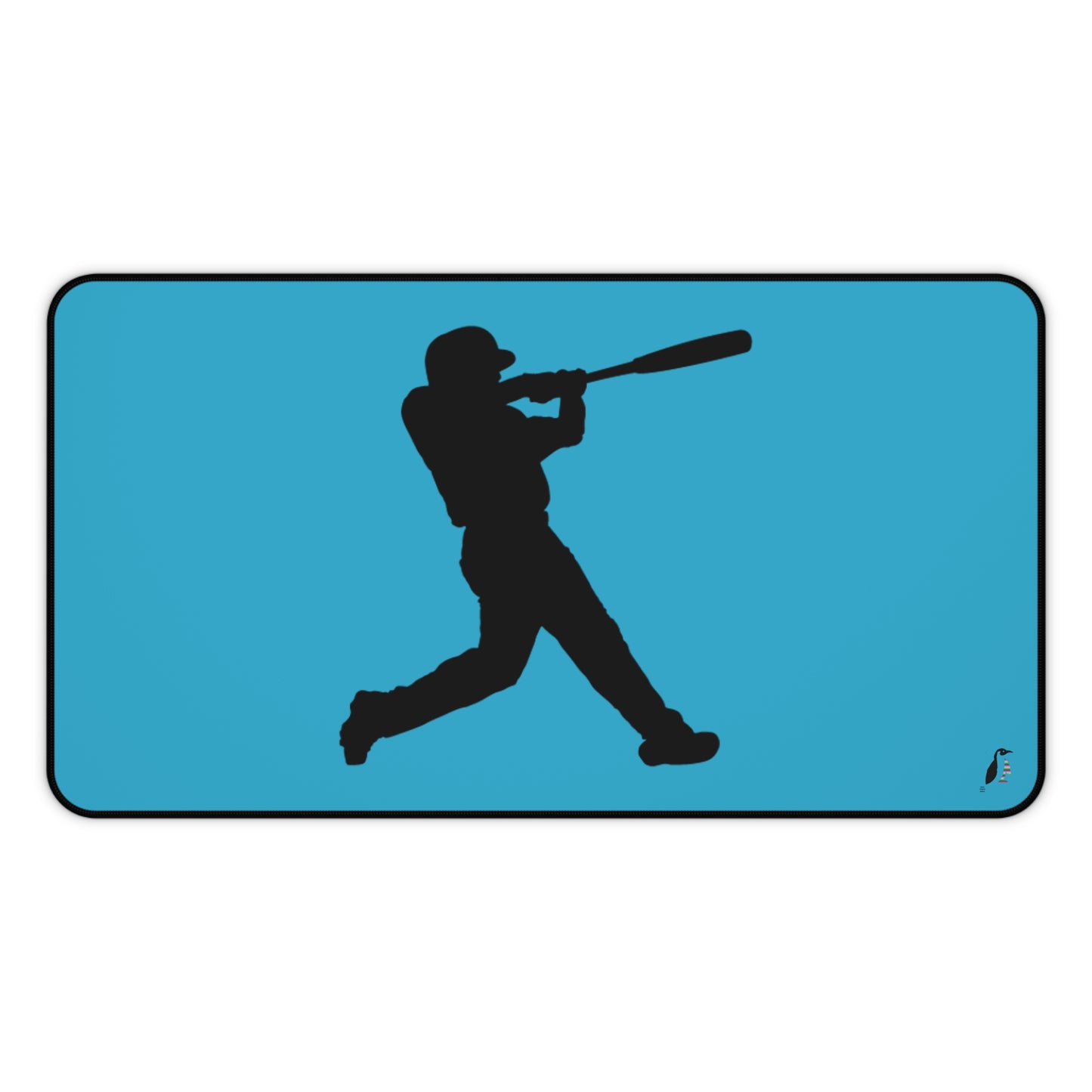 Desk Mat: Baseball Turquoise