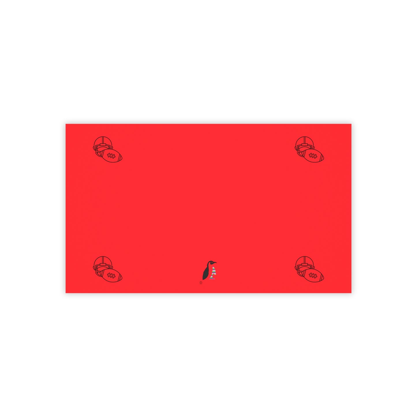 Post-it® Note Pads: Football Red