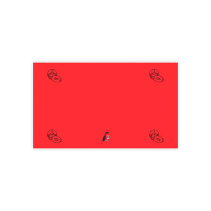 Post-it® Note Pads: Football Red