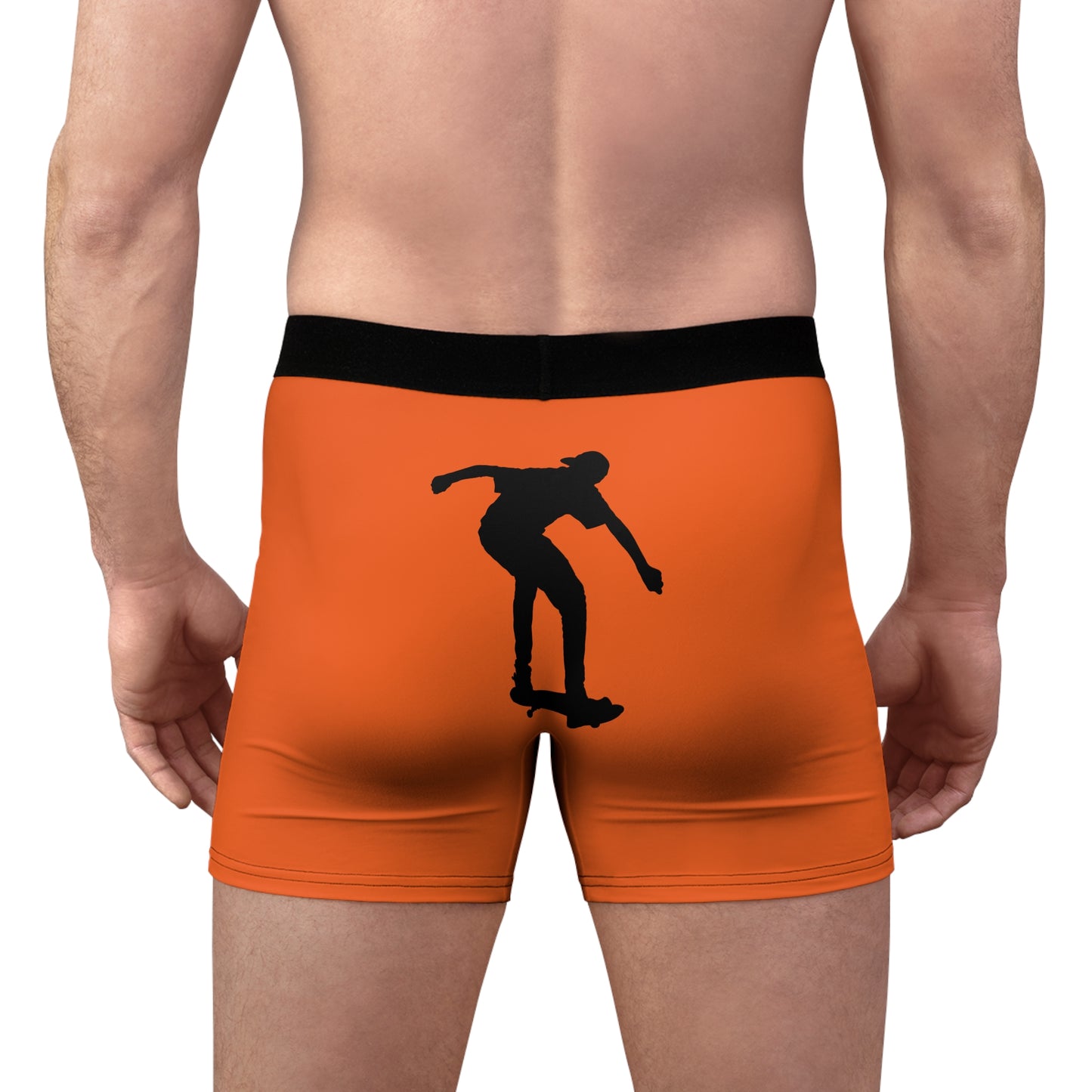 Men's Boxer Briefs: Skateboarding Orange