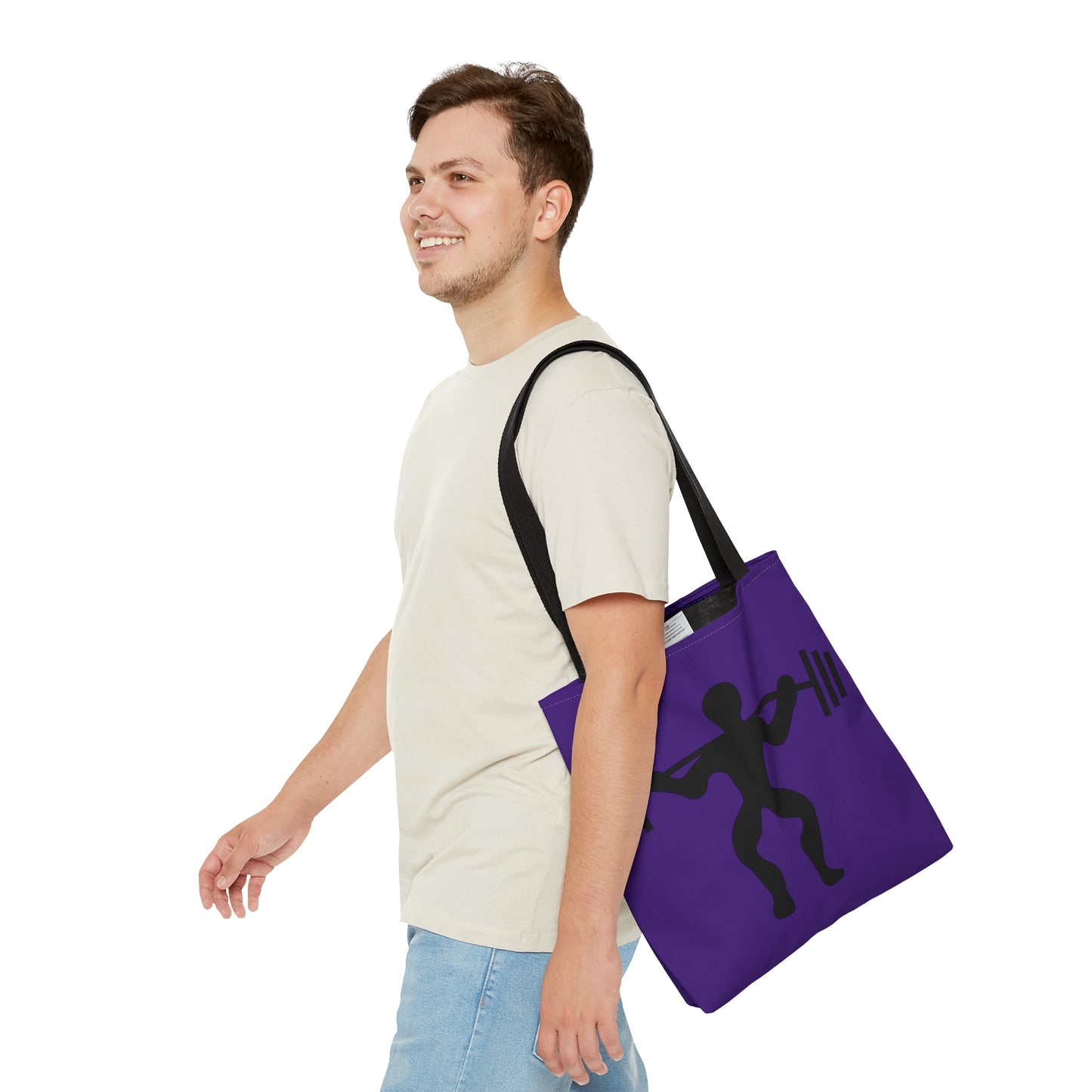 Tote Bag: Weightlifting Purple