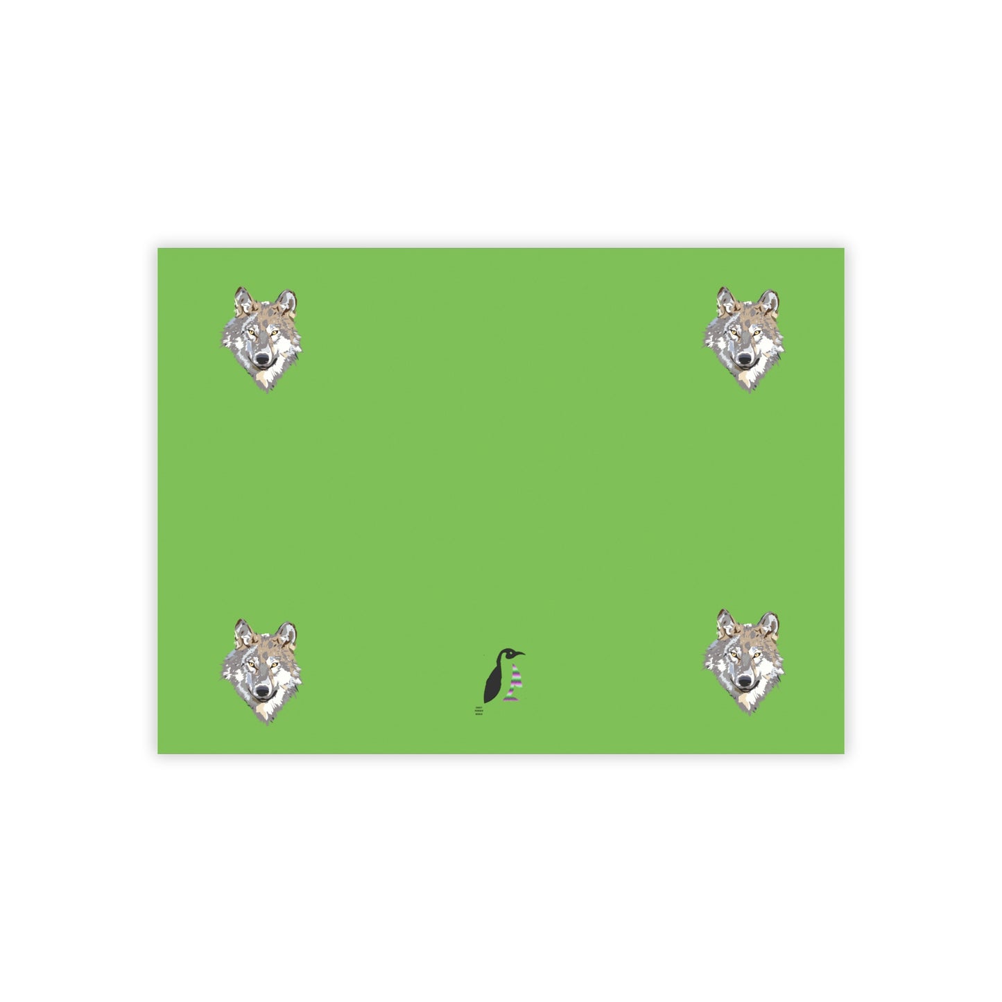 Post-it® Note Pads: Wolves Green