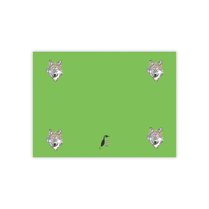 Post-it® Note Pads: Wolves Green