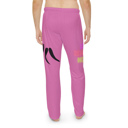 Men's Pajama Pants: Wrestling Lite Pink