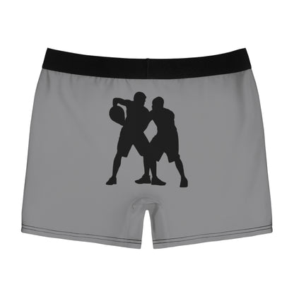 Men's Boxer Briefs: Basketball Grey