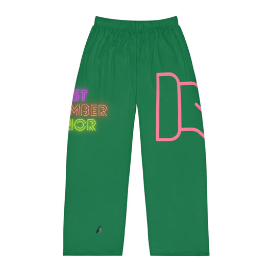 Men's Pajama Pants: Fight Cancer Dark Green