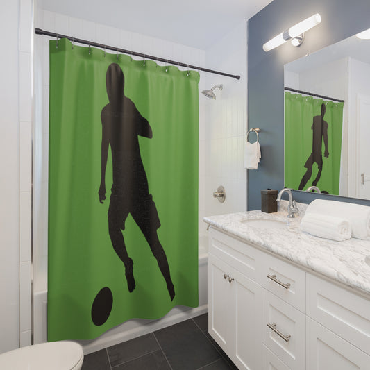 Shower Curtains: #1 Soccer Green