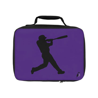 Lunch Bag: Baseball Purple