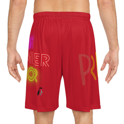 Basketball Shorts: LGBTQ Pride Dark Red