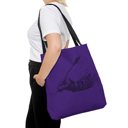 Tote Bag: Writing Purple