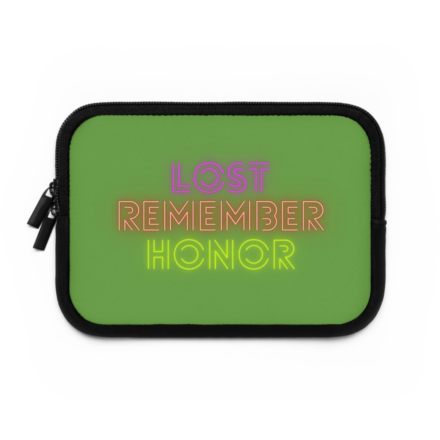 Laptop Sleeve: Lost Remember Honor Green