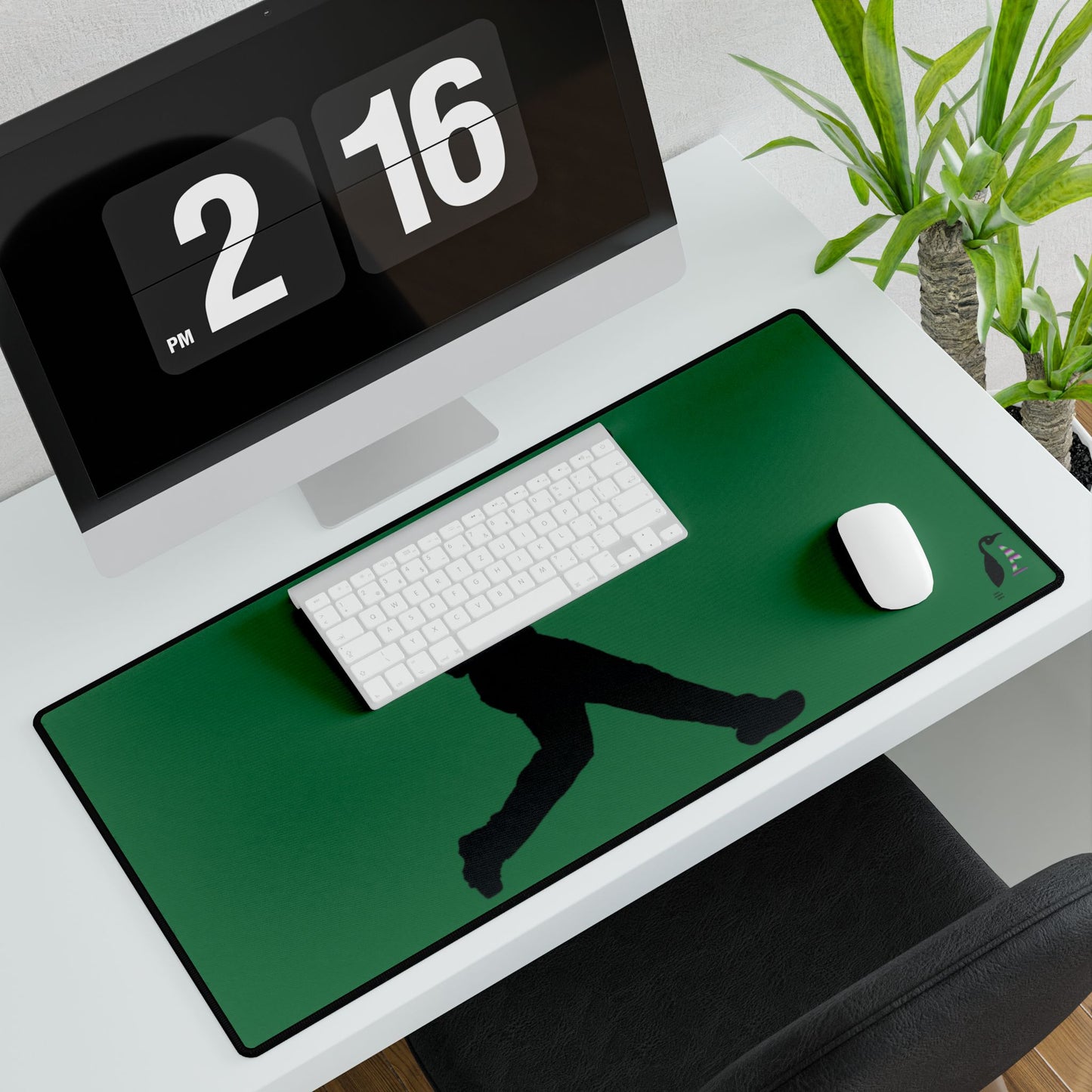 Desk Mats: Baseball Dark Green