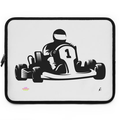 Laptop Sleeve: Racing White