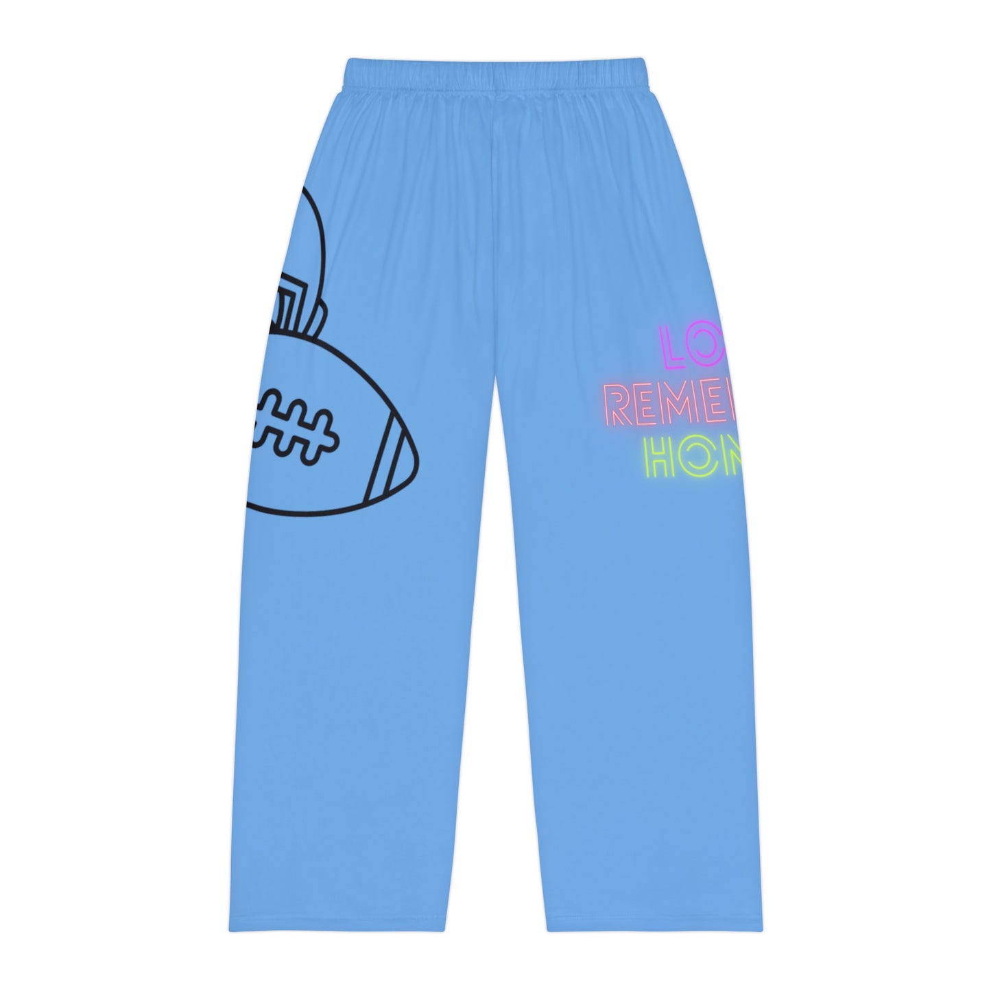 Men's Pajama Pants: Football Lite Blue