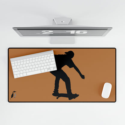 Desk Mats: Skateboarding Lite Brown