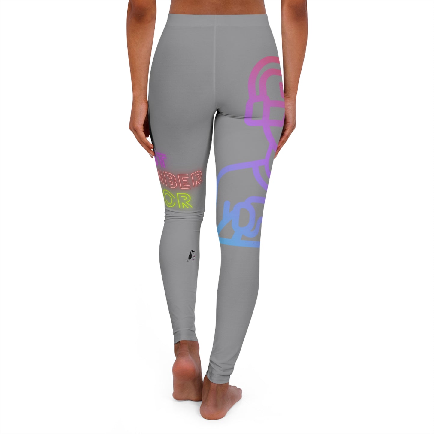 Women's Spandex Leggings: Gaming Grey