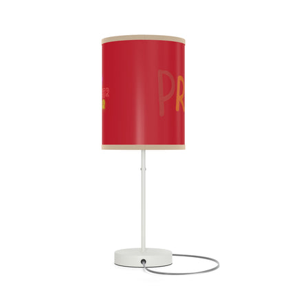 Lamp on a Stand, US|CA plug: LGBTQ Pride Dark Red 