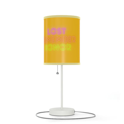 Lamp on a Stand, US|CA plug: Crazy Penguin World Logo Yellow