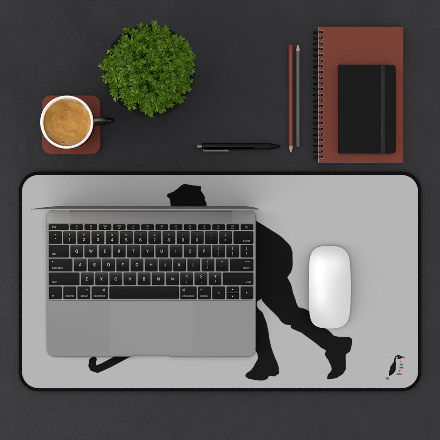 Desk Mat: Hockey Lite Grey