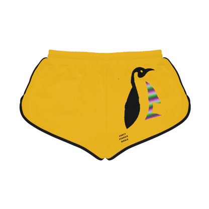 Women's Relaxed Shorts: Lost Remember Honor Yellow