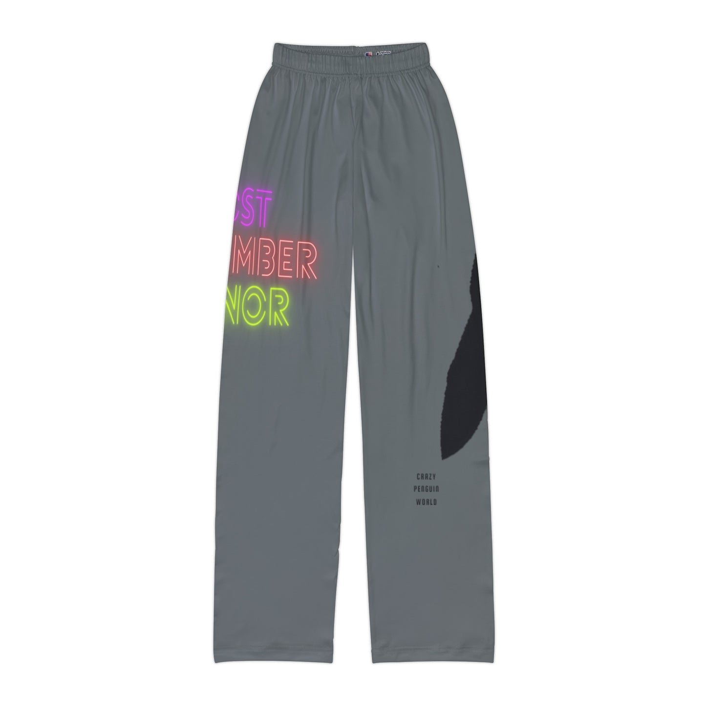 Kids Pajama Pants: Lost Remember Honor Dark Grey