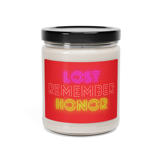 Scented Soy Candle, 9oz: Lost Remember Honor Red