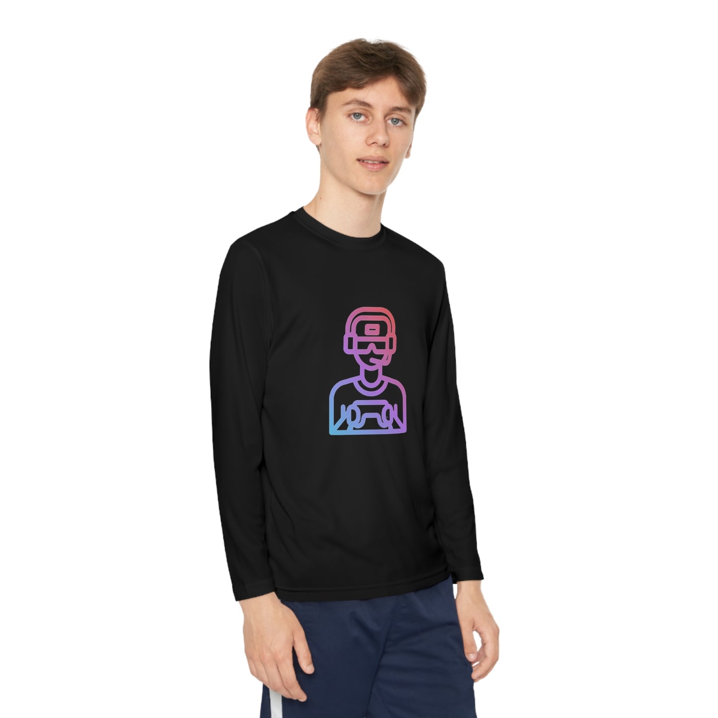 Youth Long Sleeve Competitor Tee: Gaming