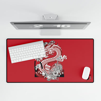 Desk Mats: Dragons Dark Red