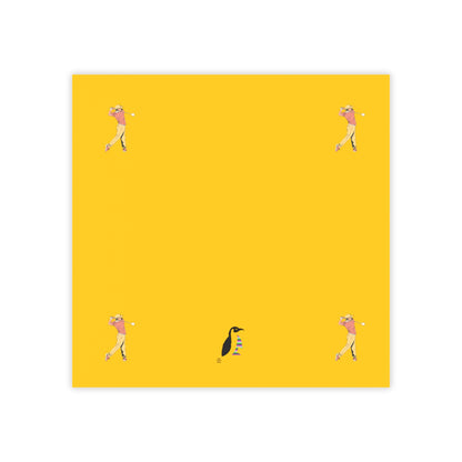 Post-it® Note Pads: Golf Yellow