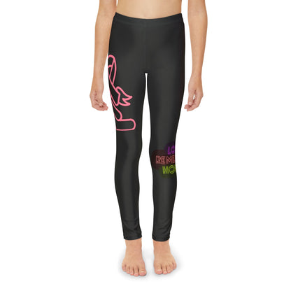 Youth Full-Length Leggings: Fight Cancer Black