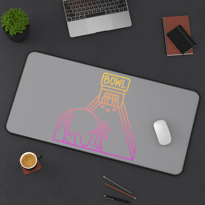 Desk Mat: Bowling Grey