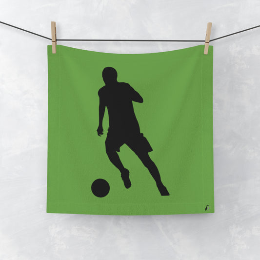 Face Towel: Soccer Green