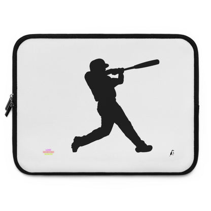 Laptop Sleeve: Baseball White