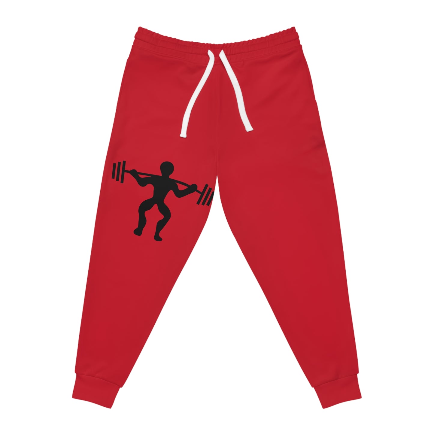 Athletic Joggers: Weightlifting Dark Red