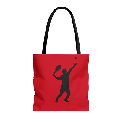 Tote Bag: Tennis Dark Red