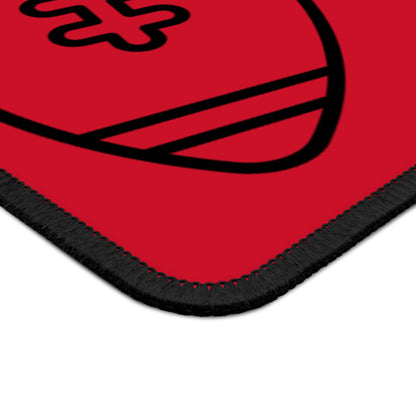 Gaming Mouse Pad: Football Dark Red